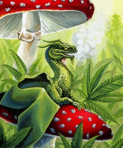 Marijuana Dragon paint by numbers