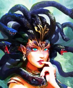 Medusa Elf paint by number
