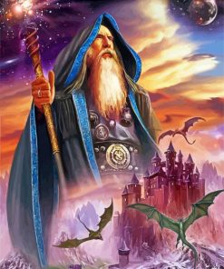 Merlin Wizard paint by numbers