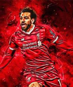 Mohamed Salah Player Art paint by number