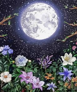 Moonlight Garden paint by numbers