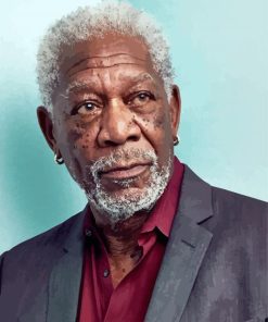 Morgan Freeman Actor paint by number