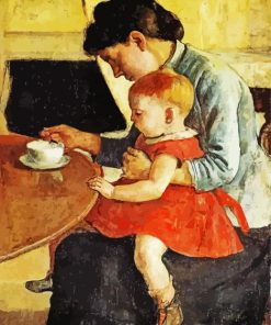 Mother And Child Hodler Art paint by numbers