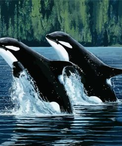Mother And Son Orca paint by number