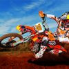 Motocross Race paint by number