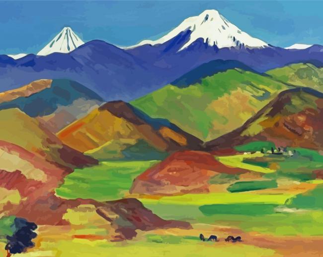 Mount Ararat By Saryan paint by number