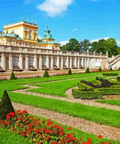 Museum Of King Jan III S Palace At Wilanów Warsaw paint by number