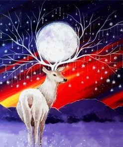 Mystical Deer paint by numbers