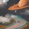 Mystical Space Road paint by numbers