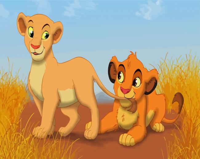 Nala And Simba paint by number