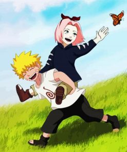Naruto And Sakura paint by number