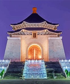 National Chiang Kai shek Memorial Hall Taiwan paint by numbers