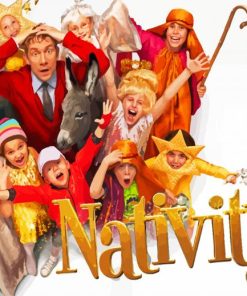 Nativity Film Poster paint by numbers