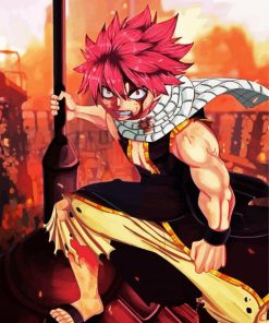 Natsu Dragneel Anime paint by number