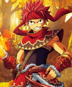 Natsu Dragneel paint by number