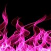 Neon Fuchsia Flames paint by numbers
