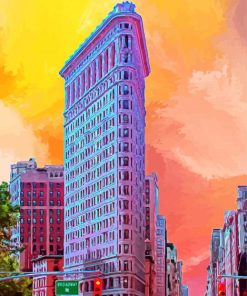 New York The Flatiron Building paint by number
