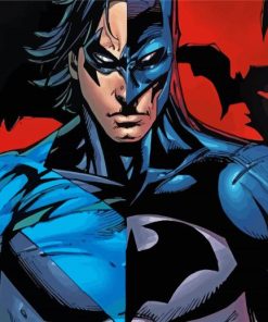 Nightwing Batman paint by number