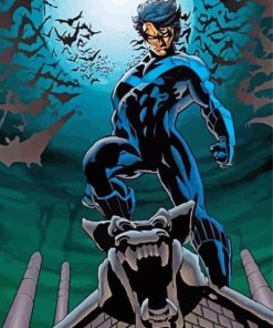 Nightwing Dick Grayson paint by number
