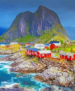 Norway Lofoten paint by numbers