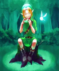 Ocarina Time Link Legend Of Zelda paint by numbers