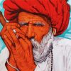 Old Punjabi Man paint by numbers