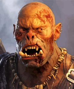 Orc Lord Of The Rings paint by number
