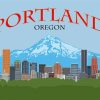 Oregon Portland Poster paint by numbers