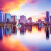 Orlando Florida At Sunset paint by number