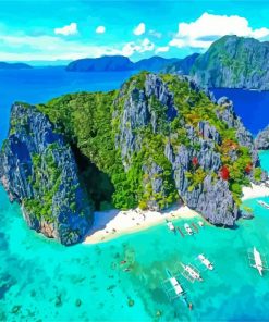 Palawan Philippines paint by number