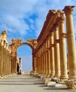 Palmyra Damascus Syria paint by numbers