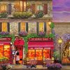 Parisian Restaurant paint by numbers