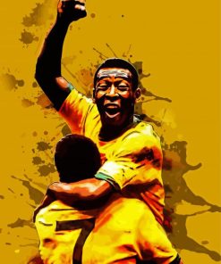 Pele Footballer paint by number