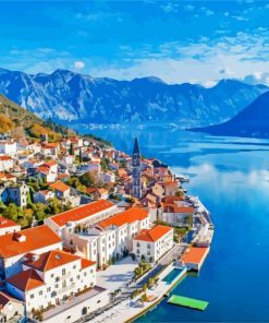 Perast Montenegro paint by numbers