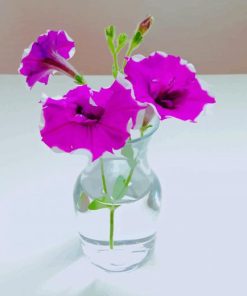 Petunia In Glass paint by number
