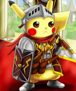 Pikachu Knight paint by numbers