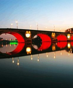 Pont Neuf Bridge Toulouse paint by number