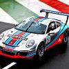 Porsch 911 Martini Car paint by numbers