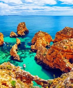 Portugal Algarve Seascape paint by numbers