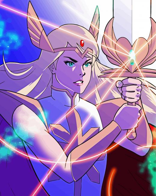 Powerful She Ra paint by number