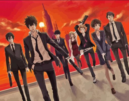 Psycho Pass Characters paint by number
