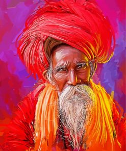 Punjabi Man Art paint by numbers