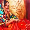 Punjabi Woman Art paint by numbers