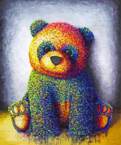 Puppet Bear Art paint by numbers