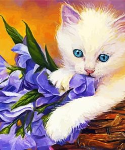 Ragdoll And Flowers paint by number