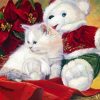 Ragdoll Cat And Teddy Bear paint by number