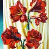 Red Lilies Vladimir Tretchikoff paint by number