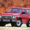 Red Nissan Patrol paint by number