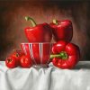Red Peppers paint by number