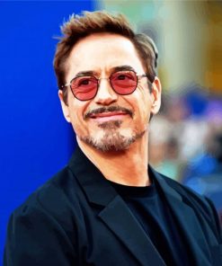 Robert Downey Jr Actor paint by number